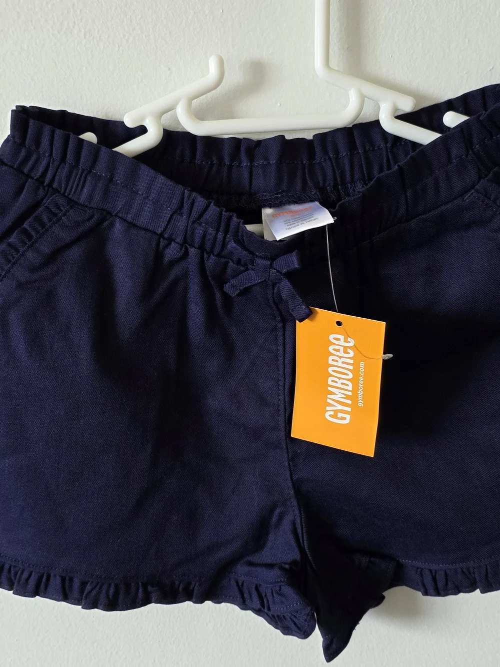 Gymboree Girls' Navy Elastic Waist Shorts